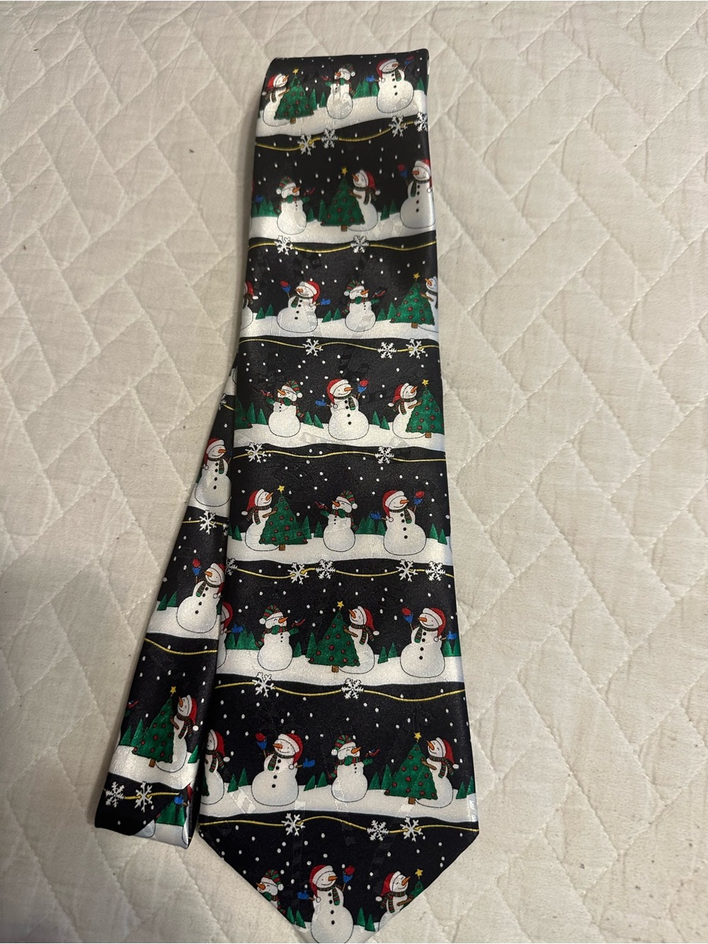 🎄 SpecialTies Hallmark Christmas snowman tree holiday necktie